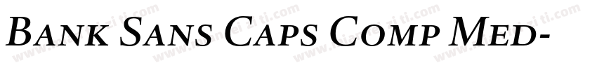 Bank Sans Caps Comp Med字体转换